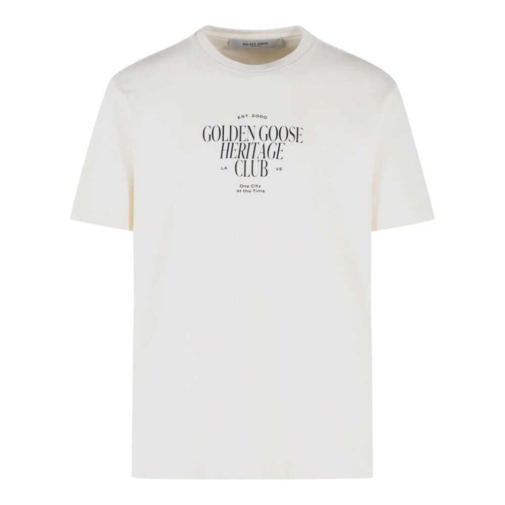 Golden Goose 'Journey' White Cotton T-Shirt Men